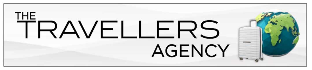 The Travellers Agency logo with outline border
