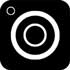 Instagram logo in black and white